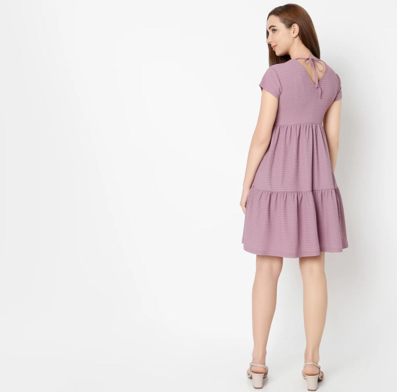 Structured Flared Tear Dress