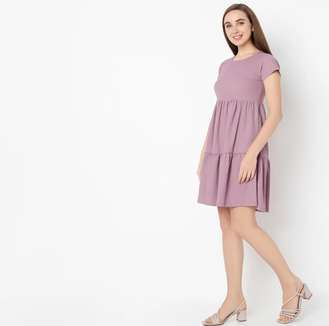 Structured Flared Tear Dress