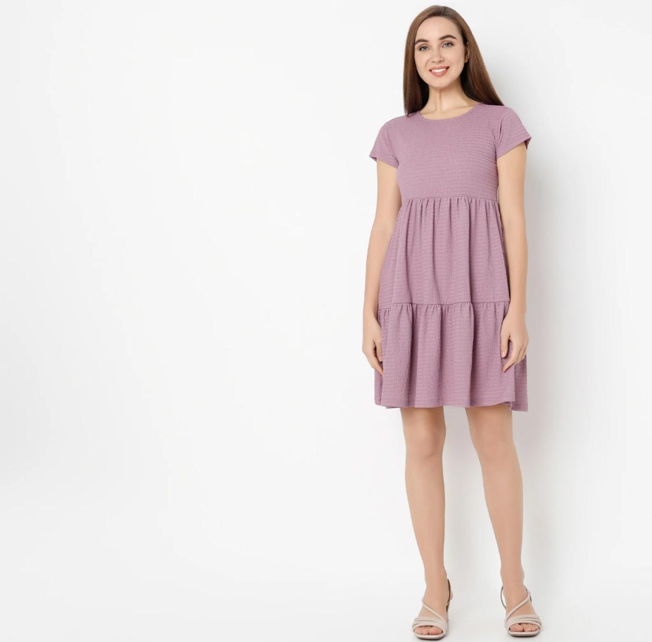 Structured Flared Tear Dress